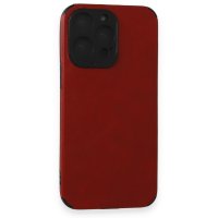 Newface iPhone 15 Pro Max Kılıf Loop Deri Silikon - Kırmızı