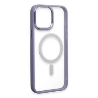 Newface iPhone 15 Pro Max Kılıf Room Magneticsafe Silikon - Lila