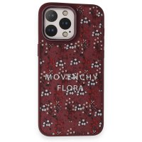 Movenchy iPhone 15 Pro Terra Desenli Kapak - Pembe - 1
