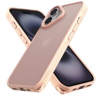 Newface iPhone 16 Kılıf Elegant Kapak - Pudra