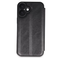 Newface iPhone 16 Plus Kılıf Flip Cover - Siyah