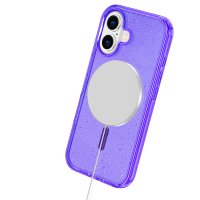 Newface iPhone 16 Plus Kılıf Glow Magsafe Kapak - Mor