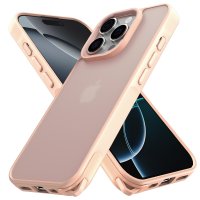 Newface iPhone 16 Pro Kılıf Elegant Kapak - Pudra