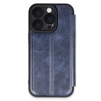 Newface iPhone 16 Pro Max Kılıf Flip Cover - Lacivert