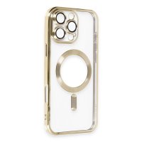 Newface iPhone 16 Pro Max Kılıf Kross Magneticsafe Kapak - Gold