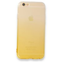 Newface iPhone 6 Kılıf Lüx Çift Renkli Silikon - Sarı