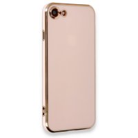 Newface iPhone 7 Kılıf Volet Silikon - Pembe