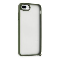 Newface iPhone 7 Plus Kılıf Elegant Kapak - Yeşil