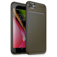 Newface iPhone 7 Plus Kılıf Focus Karbon Silikon - Yeşil