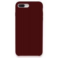 Newface iPhone 8 Plus Kılıf Lansman Legant Silikon - Bordo