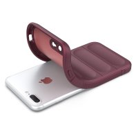 Newface iPhone 7 Plus Kılıf Optimum Silikon - Bordo