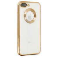 Newface iPhone 7 Plus Kılıf Slot Silikon - Gold