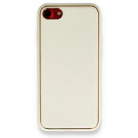 Newface iPhone 8 Kılıf Coco Karbon Silikon - Beyaz