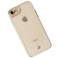 Newface iPhone 8 Kılıf Liva Lens Silikon - Beyaz