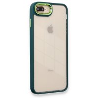 Newface iPhone 8 Plus Kılıf Dora Kapak - Haki Yeşil