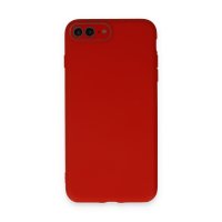 Newface iPhone 8 Plus Kılıf Lansman Glass Kapak - Kırmızı