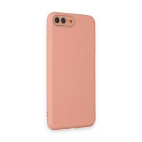 Newface iPhone 8 Plus Kılıf Lansman Glass Kapak - Pembe