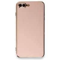 Newface iPhone 8 Plus Kılıf Volet Silikon - Pembe