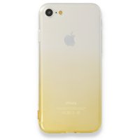 Newface iPhone 7 Kılıf Lüx Çift Renkli Silikon - Sarı