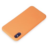 Newface iPhone X Kılıf First Silikon - Turuncu