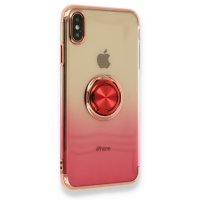 Newface iPhone XS Kılıf Marvel Yüzüklü Silikon - Pembe