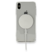 Newface iPhone X Kılıf Magneticsafe Şeffaf Silikon - Şeffaf