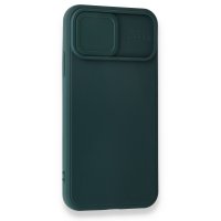 Newface iPhone XS Kılıf Color Lens Silikon - Yeşil