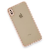 Newface iPhone XS Kılıf Montreal Silikon Kapak - Pembe