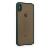 Newface iPhone XS Kılıf Montreal Silikon Kapak - Yeşil