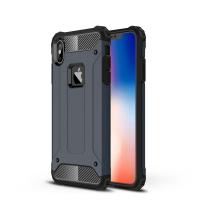 Newface iPhone XS Max Kılıf Tank Silikon Kapak - Lacivert