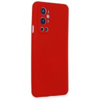 Newface One Plus 9 Pro Kılıf Nano içi Kadife Silikon - Kırmızı