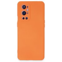 Newface One Plus 9 Pro Kılıf Nano içi Kadife Silikon - Turuncu