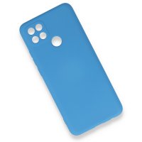 Newface Oppo A15 Kılıf Nano içi Kadife Silikon - Mavi