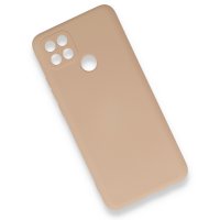 Newface Oppo A15 Kılıf Nano içi Kadife Silikon - Pudra