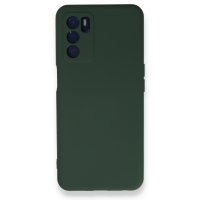 Newface Oppo A16 Kılıf Nano içi Kadife Silikon - Koyu Yeşil