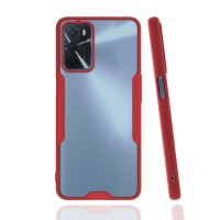 Newface Oppo A16 Kılıf Platin Silikon - Kırmızı