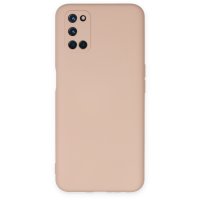 Newface Oppo A52 Kılıf Nano içi Kadife Silikon - Pudra