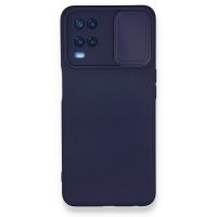 Newface Oppo A54 4G Kılıf Color Lens Silikon - Lacivert