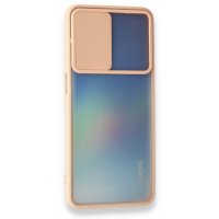 Newface Oppo A54 4G Kılıf Palm Buzlu Kamera Sürgülü Silikon - Pembe