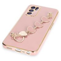 Newface Oppo A55 Kılıf Esila Silikon - Pudra