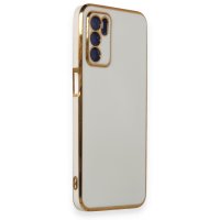 Newface Oppo A55 Kılıf Volet Silikon - Beyaz