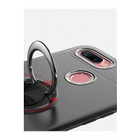 Newface Oppo A5S Kılıf Range Yüzüklü Silikon - Siyah