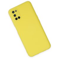 Newface Oppo A72 Kılıf Nano içi Kadife Silikon - Sarı