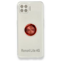 Newface Oppo A73 Kılıf Gros Yüzüklü Silikon - Kırmızı