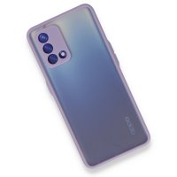 Newface Oppo A74 4G Kılıf Montreal Silikon Kapak - Mor