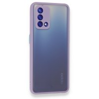 Newface Oppo A74 4G Kılıf Montreal Silikon Kapak - Mor