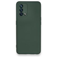 Newface Oppo A74 4G Kılıf Nano içi Kadife Silikon - Koyu Yeşil