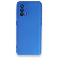 Newface Oppo A74 4G Kılıf First Silikon - Mavi