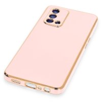 Newface Oppo A74 4G Kılıf Volet Silikon - Pembe