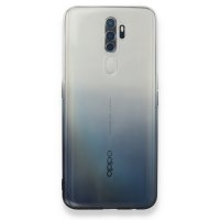 Newface Oppo A5 2020 Kılıf Lüx Çift Renkli Silikon - Siyah